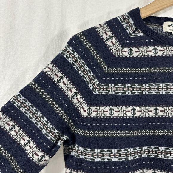 Peter Millar Masters Fair Isle Italian Merino Wool Crew Pullover Sweater Mens S - Picture 6 of 10